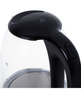 Mesko | Kettle | MS 1302b | Electric | 2200 W | 1.7 L | Glass | 360 rotational base | Black