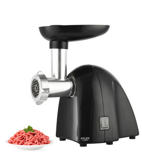 Adler | Meat mincer | AD 4811 | Black | 600 W | Number of speeds 1 | Throughput (kg/min) 1.8 | 3 replaceable sieves: 3mm for gr