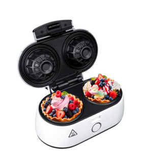 Adler | Waffle Bowl Maker | AD 3062 | 1000 W | Number of pastry 2 | Bowl | White