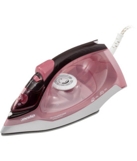 Mesko | Iron | MS 5028 | Steam Iron | 2600 W | Continuous steam 35 g/min | Steam boost performance 60 g/min | Pink/Grey