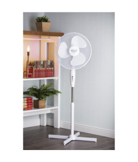 Adler | AD 7305 | Stand Fan | White | Diameter 40 cm | Number of speeds 3 | Oscillation | 45 W