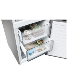 Candy Refrigerator | CNCQ2T618EX | Energy efficiency class E | Free standing | Combi | Height 185 cm | No Frost system | Fridge