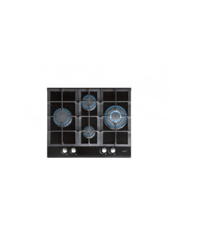 CATA | Hob | LCI 6031 B | Gas on glass | Number of burners/cooking zones 4 | Rotary knobs | Black