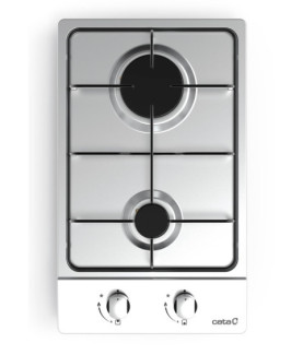 CATA | Hob | GI 3002 X | Gas | Number of burners/cooking zones 2 | Rotary knobs | Stainless steel