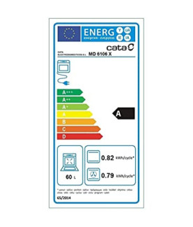 CATA | Oven | MD 6106 X | 60 L | Multifunctional | AquaSmart | Touch control | Height 59.5 cm | Width 59.5 cm | Stainless steel