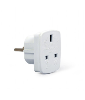 Gembird | AC power adapter, UK socket to EU Schuko plug, 7.5 A | Travel adapter