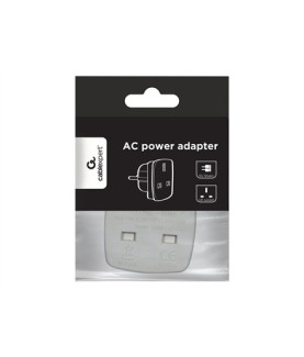 Gembird | AC power adapter, UK socket to EU Schuko plug, 7.5 A | Travel adapter