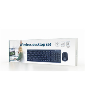 Gembird | Wireless desktop set | KBS-WCH-03 | Black | Keyboard and Mouse Set | Wireless | Mouse included | US | Black | US | 38