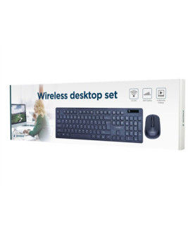 Gembird | Wireless desktop set | KBS-WCH-03 | Black | Keyboard and Mouse Set | Wireless | Mouse included | US | Black | US | 38