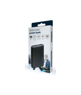 Gembird | Power Bank | PB05-02 | 5000 mAh | 2 x USB-AF | Black