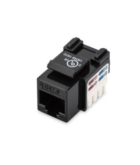 Class E CAT 6 Keystone Jack | DN-93601 | Unshielded RJ45 to LSA | Cable installation via LSA strips, color coded according to E