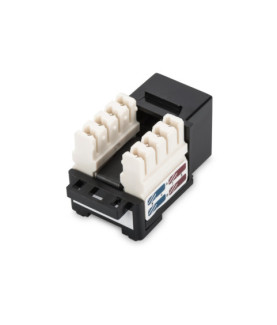 Class E CAT 6 Keystone Jack | DN-93601 | Unshielded RJ45 to LSA | Cable installation via LSA strips, color coded according to E