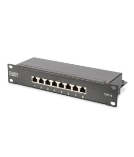 Digitus 10" Network Set, 6U cabinet, shelf, PDU, 8-port switch, CAT 6 patch panel, Grey | Digitus | Network Set | DN-10-SET-1 |