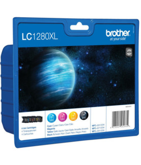 Brother LC1280XL Multipack | Ink Cartridge | Black, Cyan, Magenta, Yellow