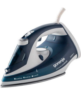 Gorenje | Steam Iron | SIH2200TQC | Steam Iron | 2200 W | Water tank capacity 300 ml | Continuous steam 30 g/min | Steam boost 