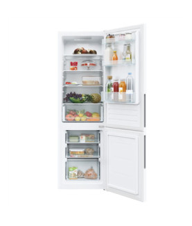 Candy | Refrigerator | CCT3L517EW | Energy efficiency class E | Free standing | Combi | Height 176 cm | Fridge net capacity 186