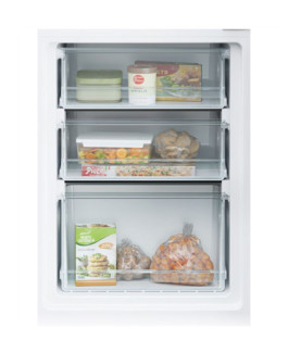 Candy | Refrigerator | CCT3L517EW | Energy efficiency class E | Free standing | Combi | Height 176 cm | Fridge net capacity 186