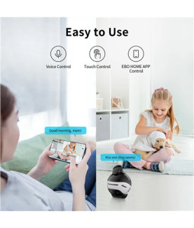 Enabot Family Robot IP Camera | EBO X | 8 MP | 1.8 | H265 | Micro SD, Max. 256GB