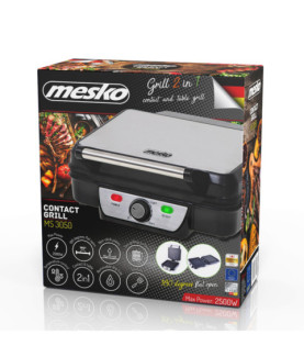 Mesko | Grill | MS 3050 | Contact grill | 1800 W | Black/Stainless steel