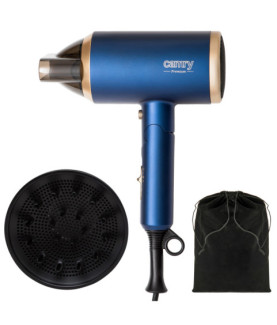 Camry | Hair Dryer | CR 2268 | 1800 W | Number of temperature settings 2 | Ionic function | Diffuser nozzle | Blue/Gold