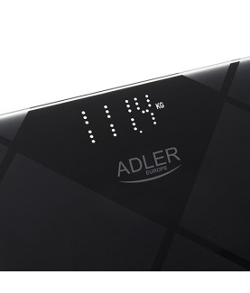 Adler | Bathroom Scale | AD 8169 | Maximum weight (capacity) 180 kg | Accuracy 100 g | Graphite/Black