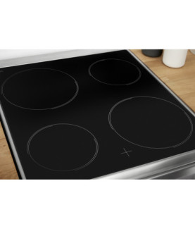 INDESIT | Cooker | IS5V8CHX/E | Hob type Vitroceramic | Oven type Electric | Stainless steel | Width 50 cm | Grilling | Electro