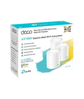 Whole-Home Wi-Fi System | Deco X20(3-pack) | 802.11ac | 1201 Mbit/s | 10/100/1000 Mbit/s | Ethernet LAN (RJ-45) ports 2 | Mesh 