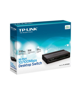 TP-LINK | Switch | TL-SF1016D | Desktop | 10/100 Mbps (RJ-45) ports quantity 16 | Power supply type External