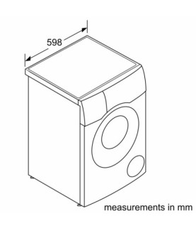 Bosch | Washing Machine with Dryer | WNC254A0SN | Energy efficiency class D | Front loading | Washing capacity 10.5 kg | 1400 R