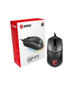 MSI Clutch GM11 Gaming Mouse, Wired, Black | MSI | Clutch GM11 | Optical | Gaming Mouse | Black | Yes