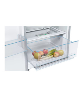 Bosch | Refrigerator | KSV33VLEP | Energy efficiency class E | Free standing | Larder | Height 176 cm | 39 dB | Stainless Steel