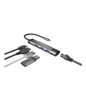 Natec | Multi-Port Adapter | Fowler Go | USB Type-C