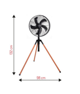 Camry | Fan | CR 7329 | Tripod Loft fan | Black | Diameter 40 cm | Number of speeds 3 | Oscillation | 100 W | No