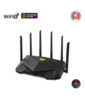 Dual Band WiFi6 Gigabit Router | TUF Gaming AX6000 | 802.11ax | 1148+4804 Mbit/s | 10/100/1000 Mbit/s | Ethernet LAN (RJ-45) po