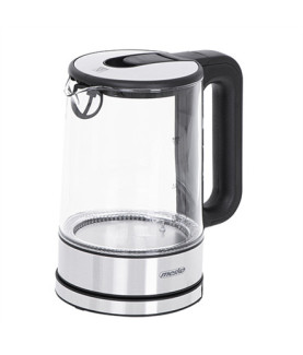 Mesko | Kettle | MS 1301b | Electric | 1850 W | 1.7 L | Glass/Stainless steel | 360 rotational base | Black