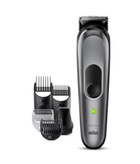 Braun | All-in-one Trimmer | MGK7420 | Cordless | Number of length steps 13 | Black/Grey