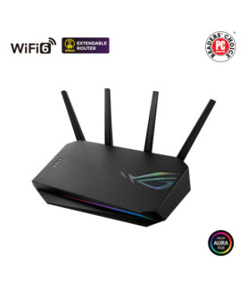 Wireless Router | ROG STRIX GS-AX5400 | 4804 + 574 Mbit/s | Ethernet LAN (RJ-45) ports 4 | Mesh Support Yes | MU-MiMO Yes | No 