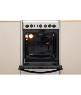 INDESIT Cooker | IS5G1PMX/E/1 | Hob type Gas | Oven type Gas | Stainless steel | Width 50 cm | Grilling | Depth 60 cm | 59 L