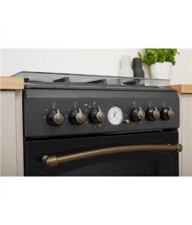 INDESIT Cooker | IS5G8MHA/E/1 | Hob type Gas | Oven type Electric | Anthracite | Width 50 cm | Grilling | Depth 60 cm | 60 L