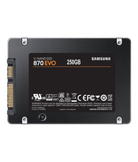 Samsung | SSD | 870 EVO | 250 GB | SSD form factor 2.5" | Solid-state drive interface SATA III | Read speed 560 MB/s | Write sp