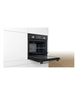 Bosch | Oven | HBF133BA0 | 66 L | Electric | EcoClean | Knobs | Height 59.5 cm | Width 59.4 cm | Black