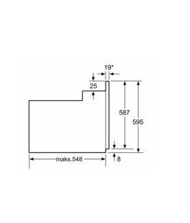 Bosch | Oven | HBF133BA0 | 66 L | Electric | EcoClean | Knobs | Height 59.5 cm | Width 59.4 cm | Black