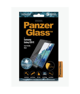 PanzerGlass | Samsung | Galaxy S20 FE CF | Glass | Black | Works with face recognition and is compatible with the in-screen fin