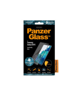 PanzerGlass | Samsung | Galaxy S20 FE CF | Glass | Black | Works with face recognition and is compatible with the in-screen fin