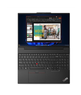 Lenovo | ThinkPad E16 | Black | 16 " | IPS | WUXGA | 1920 x 1200 pixels | Anti-glare | AMD Ryzen 5 | 7535HS | 16 GB | SO-DIMM D