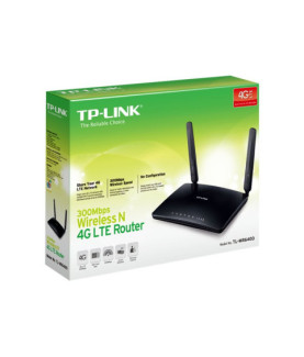 4G LTE Router | TL-MR6400 | 802.11n | 300 Mbit/s | 10/100 Mbit/s | Ethernet LAN (RJ-45) ports 3 | Mesh Support No | MU-MiMO No 