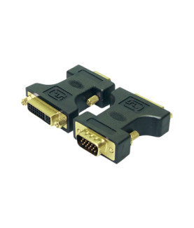 LogiLink DVI Adapter DVI-I female - VGA DSUB male | Logilink | Vga to dvi adapter | Black | HD DSUB 15-pin male | DVI-D (24+5) 