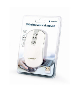 Gembird | Wireless Optical mouse | MUSW-4B-05 | Optical mouse | USB | White