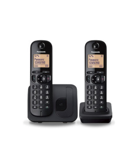 Panasonic | Cordless | KX-TGC212FXB | Built-in display | Caller ID | Black | Phonebook capacity 50 entries | Speakerphone