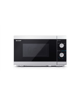 Sharp | Microwave Oven | YC-MS01E-S | Free standing | 20 L | 800 W | Silver